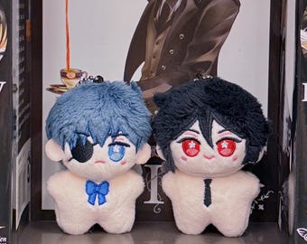 Black Butler Tiny Doll Plushie Keychain Ciel Phantomhive Sebastian Michaelis