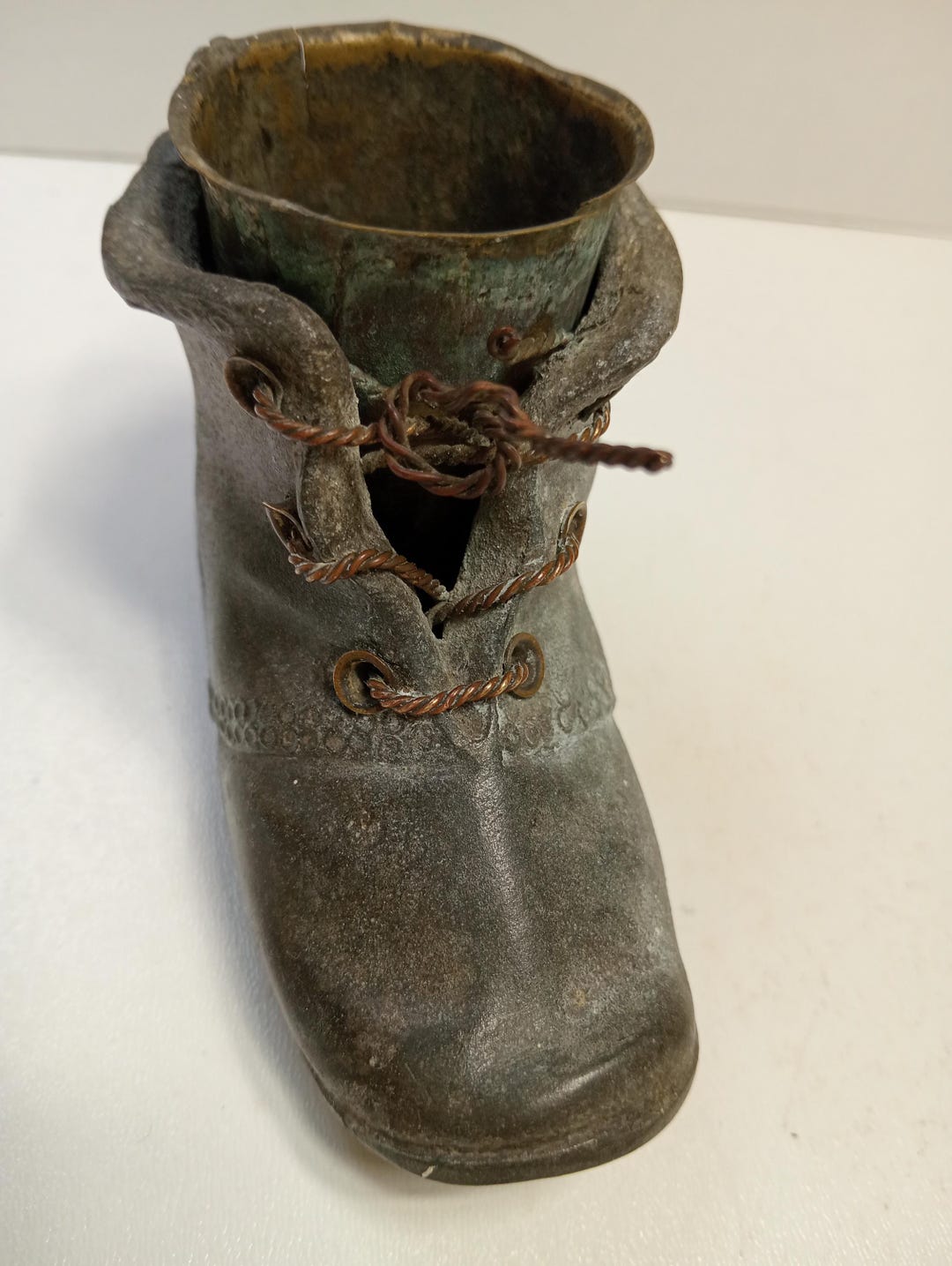 Bronze Shoe With Brass Toothpick Holder. - Etsy