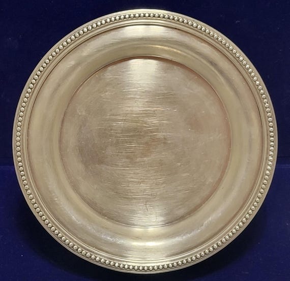 Christofle Gallia Wine Bottle Coaster Plate - Etsy