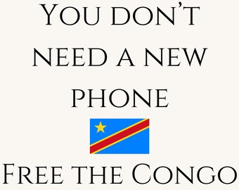 Free The Congo Sticker