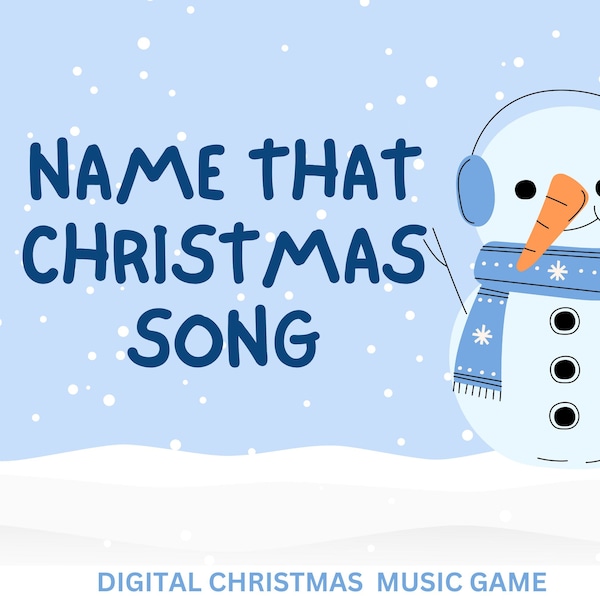 Holiday Music Challenge: Entertain with Name That Christmas Song PowerPoint Game | Name that song | PowerPoint Game for Christmas Parties