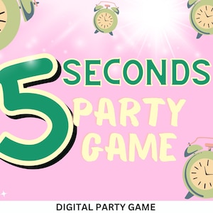 5 Seconds Game,  PowerPoint game, Family Party Game, Ideal for Parties and Family Game Nights, Ice Breaker