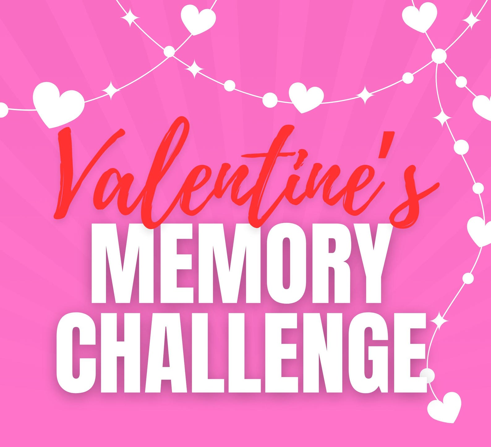 Valentine's Day Memory Challenge Game for Couples, Virtual Powerpoint ...