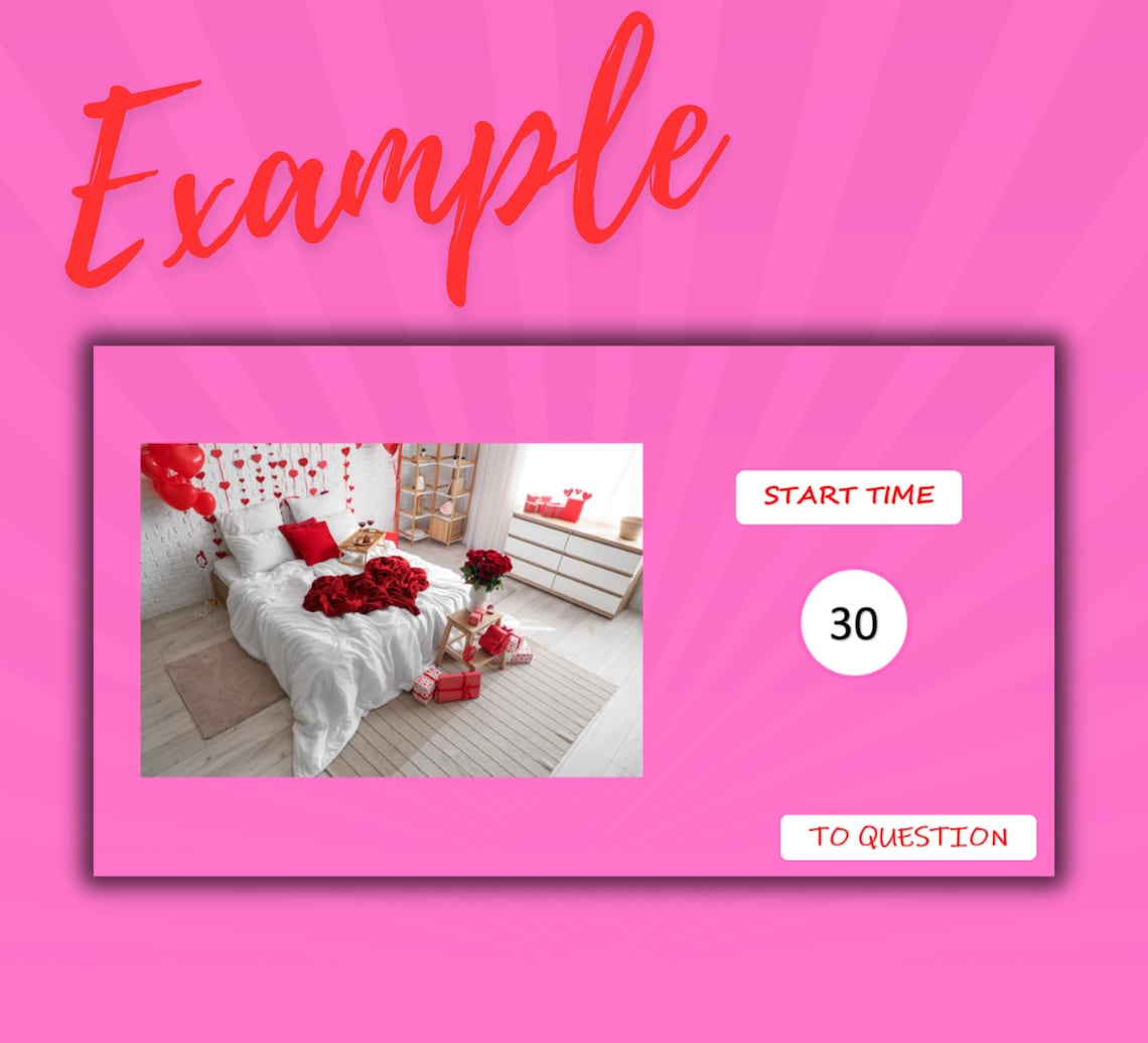 Valentine's Day Memory Challenge Game for Couples, Virtual Powerpoint ...