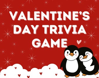 Valentine's Day Trivia Game,  Interactive PowerPoint for Couples, Date Nights, and Romantic Celebrations, 5 Rounds, 50 Fun, Flirty Questions