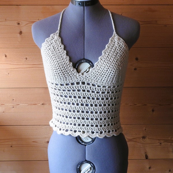 Top dos nu au crochet/dentelle