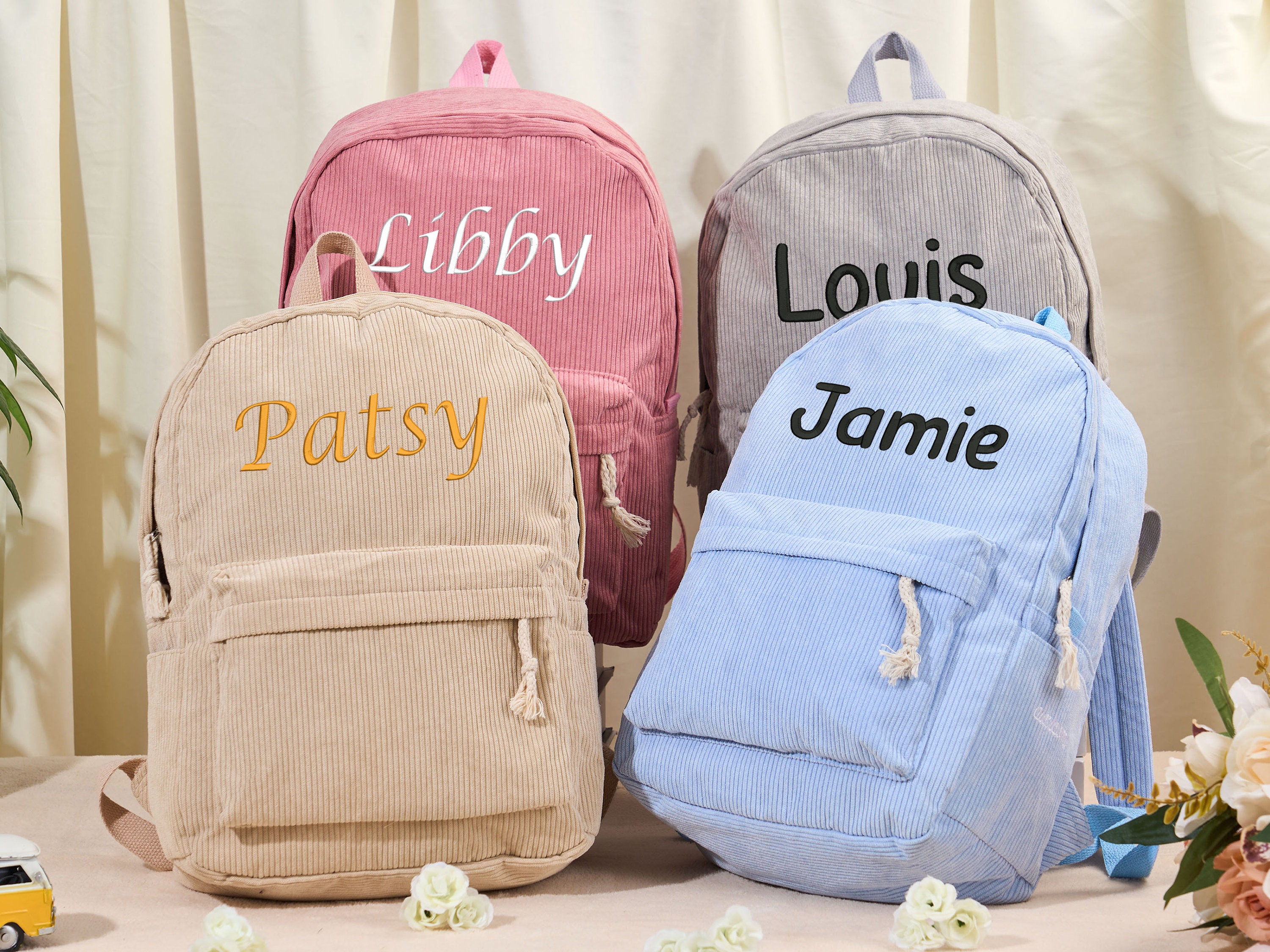 Toddler Backpack Custom Travel Backpack Monogrammed Custom Name