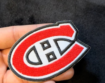 Montreal Canadiens Iron on Patch W 3.0 X L 2.15 Inches Canadiens Logo Great Offer