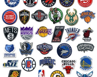 NBA Iron on assorted Patches embroidery patches can also be sewed | National Basketball Association Teams Great Offer!!