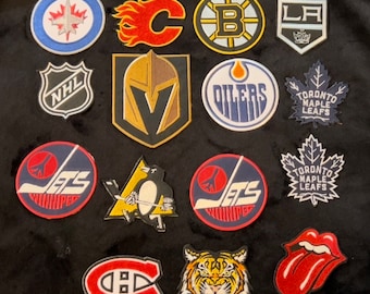 NHL Iron on assorted Patches embroidery patches can also be sewed | NHL Teams Great Offer!!