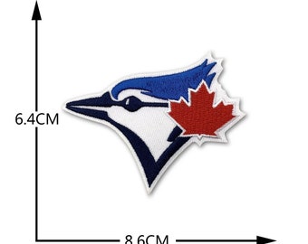 Blue Jays Major League Baseball team Iron on Patch L 6.4cm x W 8.6 cm