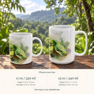 Green Tree Python Ceramic Mug zdjęcie 2