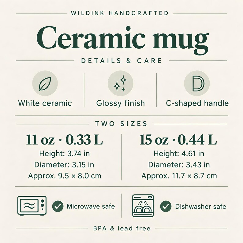 Green Tree Python Ceramic Mug zdjęcie 3