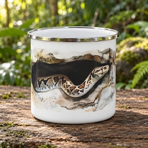 Burmese Python Enamel Mug