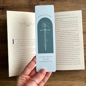 Ruhn Danaan Bookmark | Ruhn Danaan Crown Prince of the Valbaran Fae | Crescent City | House of Flame and Shadow