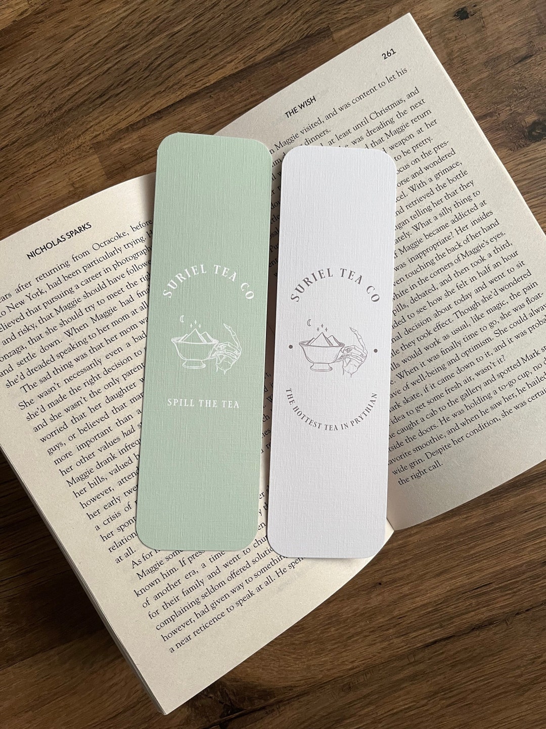 Suriel Tea Co Bookmark | Acotar Merch | Booktok - Etsy