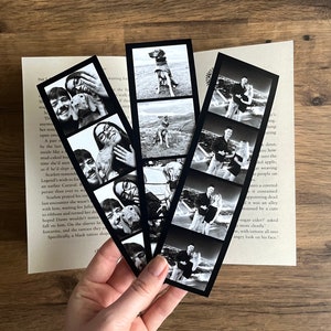 Personalised Photo Strip Bookmark | Photo Booth Strip | Custom Photo Print Bookmark | Anniversary Gift | Birthday Gift | Fathers Day
