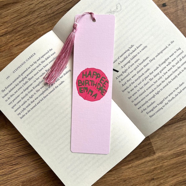 Harry Potter Birthday Cake Bookmark | Personalised Happy Birthday Bookmark | Happee Birthdae Harry
