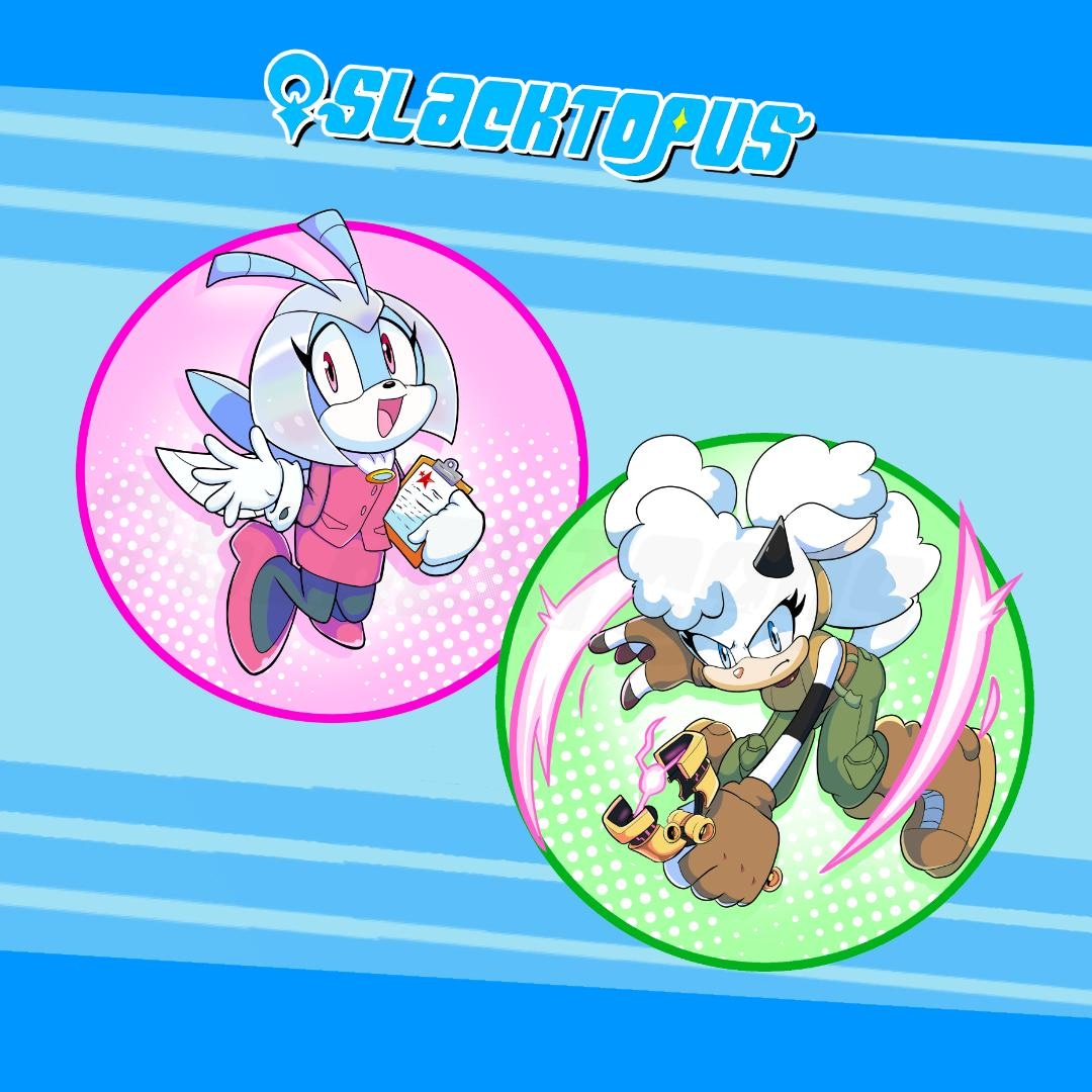 3.5 In. Sonic Clear Acrylic Keychains: Lanolin the Sheep & Jewel