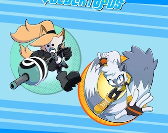 Tangle & Whisper 2-in. Sonic-sleutelhangers van helder acryl