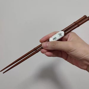 Solid Wood Chopsticks Set: Bamboo-Inspired Reusable Dining Utensils