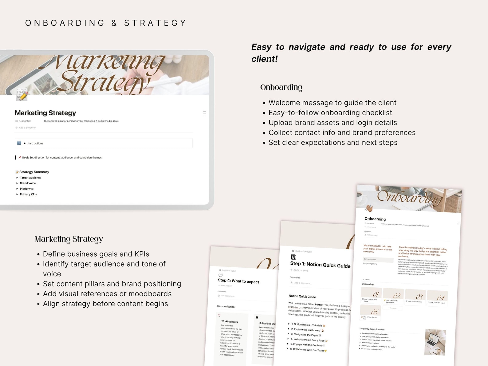 Notion Client Portal Template | Freelancer CRM, Agency Client ...