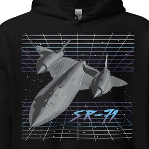 SR-71 ブラックバード パーカー | ロッキード スパイプレーン ヘビーコットン スウェットシャツ | 航空ギフト