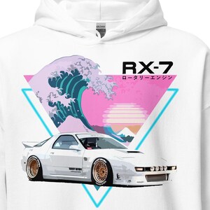 Steamwave RX7 Japanische Welle RX-7 JDM tuner Auto Hoodie