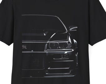 Camiseta R34 GT-R / Camiseta con estampado de coche deportivo japonés JDM