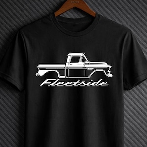 Chevy Apache Shirt 1958 Fleetside Antique Pickup Truck Owner Tee