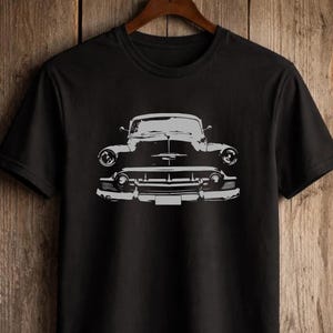 Chevy Bel Air 1953 klassisk bil grafisk vintage amerikansk antik samlargåva