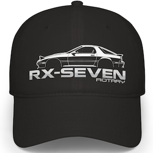 Gorra RX-7 FC 1986 Mazda Rotary Emblema Silueta JDM Clásico Japonés Deportivo RX7
