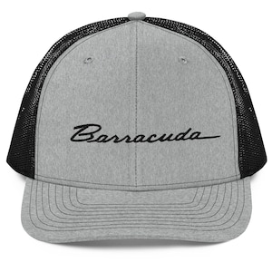Gorra Barracuda de los años 70 con emblema Cuda y logotipo de Muscle Car