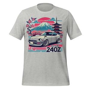 Datsun 240z Shirt Retro Japanese Vintage JDM Car Culture Fans Automotive Gift Tee