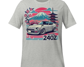 Datsun 240z Shirt Retro Japanese Vintage JDM Car Culture Fans Automotive Gift Tee