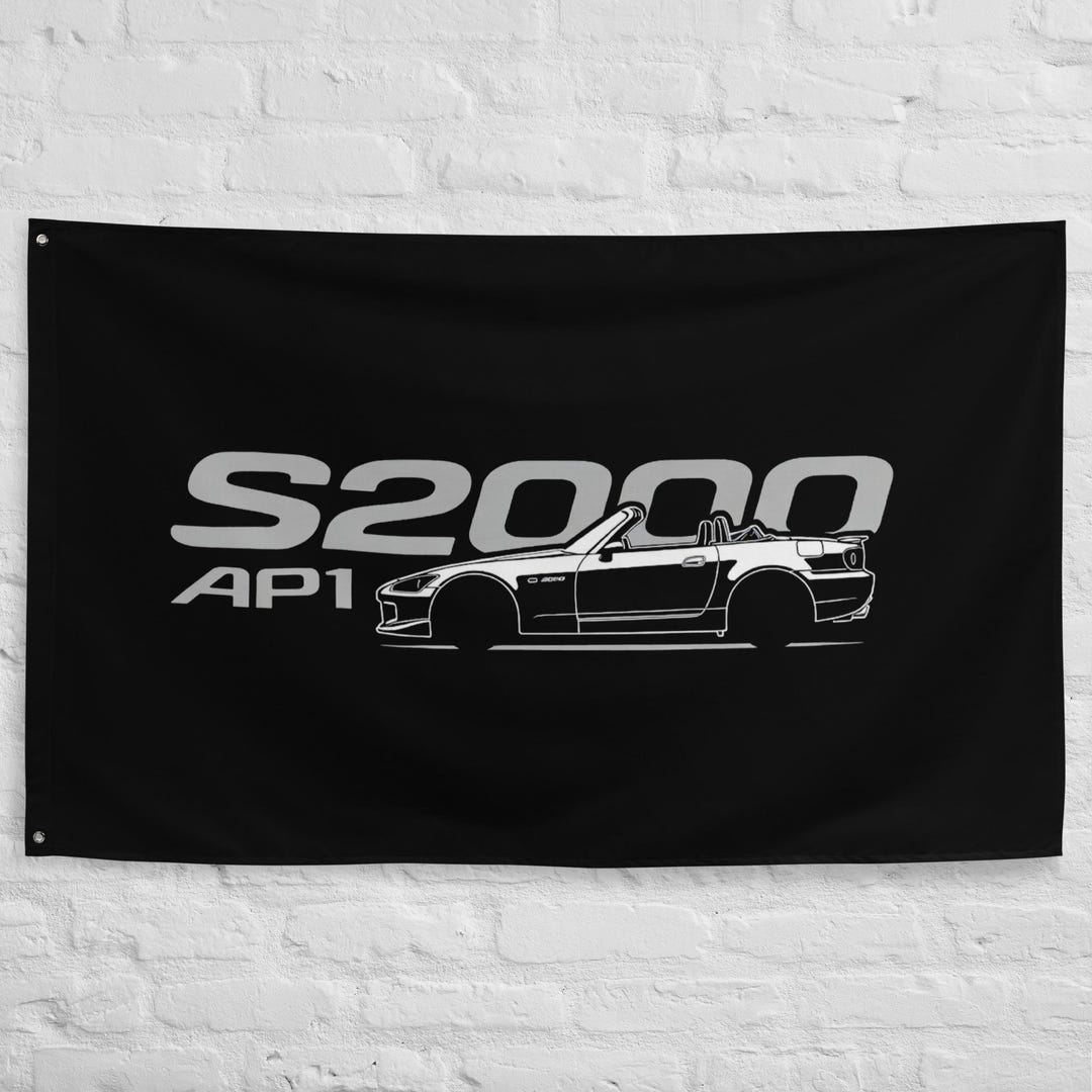 S2000 AP1 Banner | JDM Roadster Wall Flag | 2000 S2K Convertible