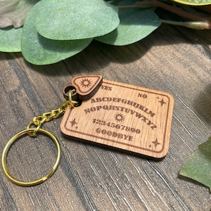 Spirit Board Keychain | Occult Gifts & Accessories | Talking Board, Witch Board, Wooden  Planchette, Pagan Keychain, Spiritual Accessory