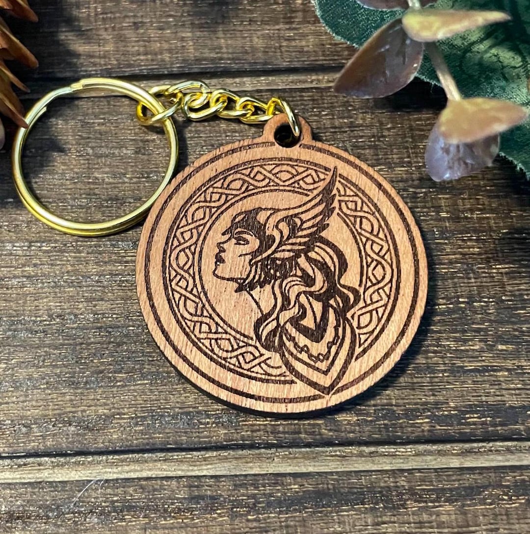 Valkyrie Warrior Norse Keychain | Fantasy Gift, Anniversary Gift ...