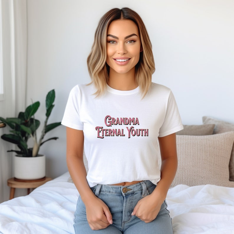 Grandma's Eternal Youth Logo Tee, Gift for Her, Grandma Shirt Eternal