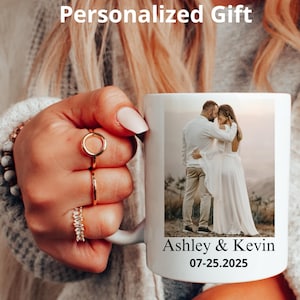 Custom Photo Mug, Personalized Picture Coffee Cup, Wedding or Anniversary Gift, Memory Mug for Him or Her, Custom Couple Gift 2025