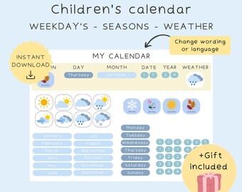 Kids calendar,Daily Routine,Chore Chart,Chore chart for kids,Homeschool planner,Routine chart,Chore list,Visual schedule,Toddler chore chart