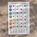 Crystal Healing Chakra Chart Print At-a-glance Poster Spriritual ...