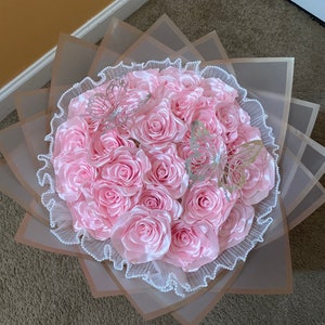 Pink Eternal Rose Bouquet - Etsy
