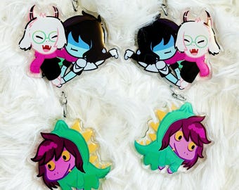 Susiezilla Deltarune Dangling Acrylic Keychain