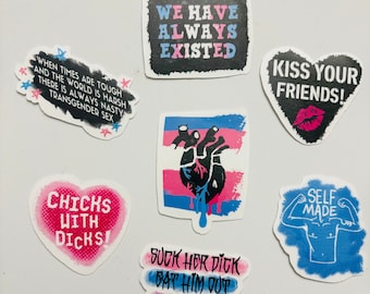 Transgender Street Heart Sticker Pack