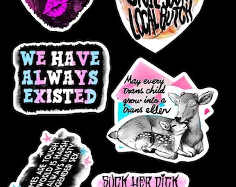 Transgender Street Heart Sticker Pack