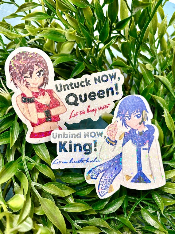 Kaito Meiko Trans Reminder Glitter Stickers
