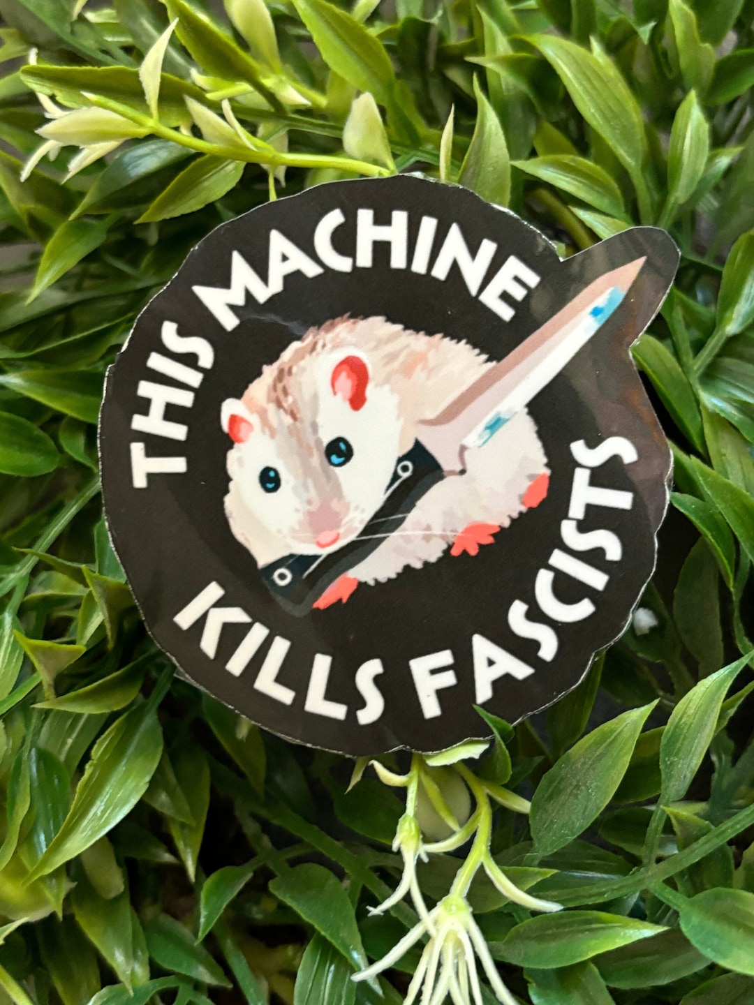 This Machine Kills Fascists Sticker - Etsy