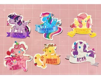 Anti-Capitalist My Little Pony Stickers