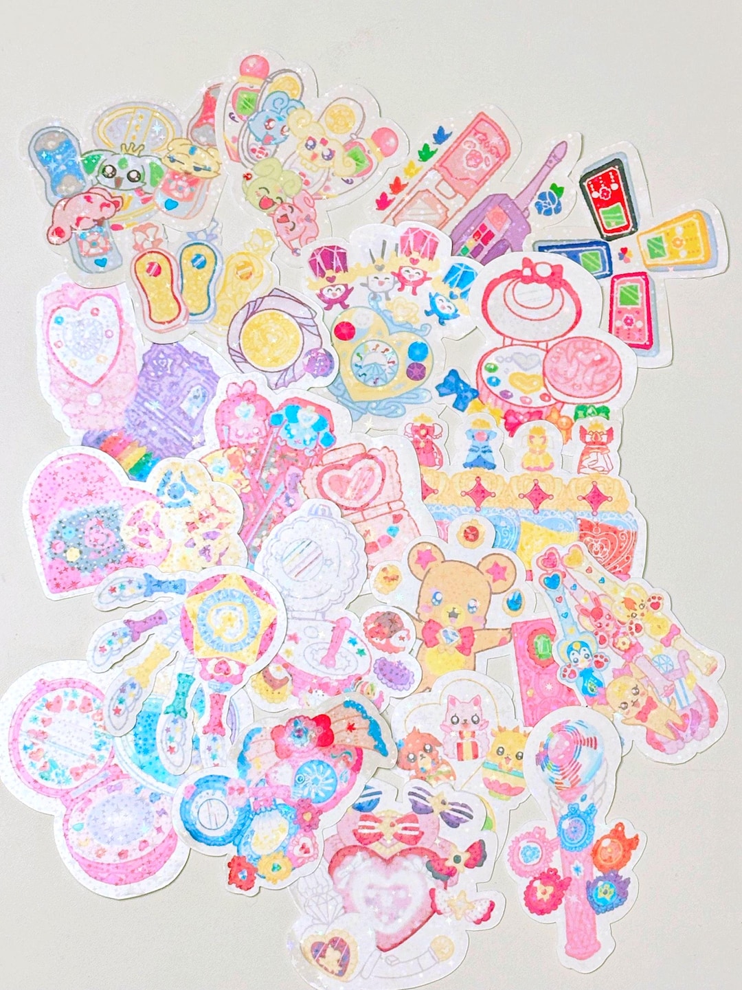 Every Precure Henshin Glitter Vinyl Sticker